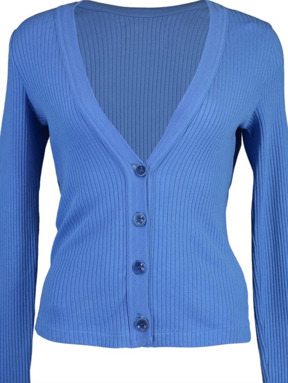 Citizens Of Humanity Freja Ribbed Cardigan Top in Yacht L - Picture 5 of 9